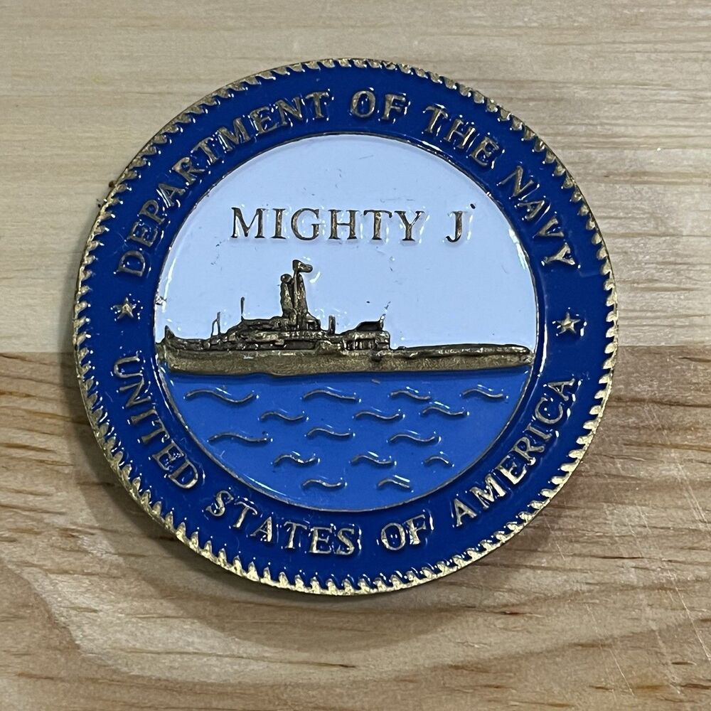 Challenge Coin USN Navy USS Juneau LPD10 Mighty J Military